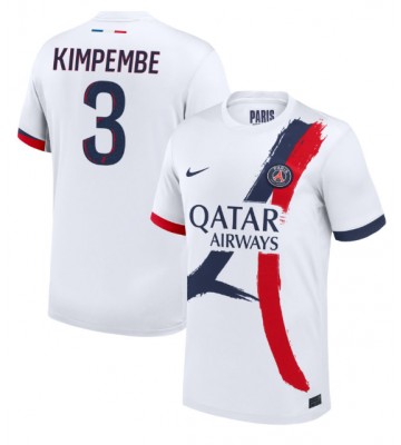 Paris Saint-Germain Presnel Kimpembe #3 Udebanetrøje 2024-25 Kort ærmer